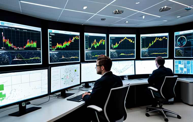 **
"A bright and modern smart grid control center. Engineers are working at computer screens displaying real-time data visualizations of energy flow and AI-driven predictive maintenance alerts. Overhead, large screens show maps of the power grid with dynamic updates. The atmosphere is clean, efficient, and focused. Appropriate attire, fully clothed, professional environment, safe for work, perfect anatomy, natural proportions, high quality."
**